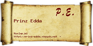 Prinz Edda névjegykártya